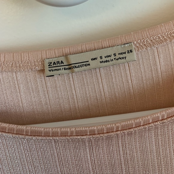 π EUC Zara Blush Light Pink Top | Size S - Picture 3 of 5